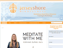 Tablet Screenshot of jerseyshoremindfulness.com